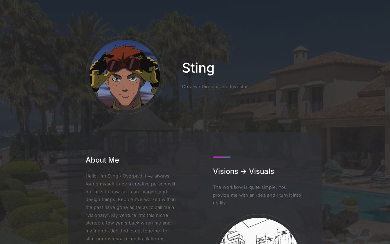 Carrd profile picture for @stinger